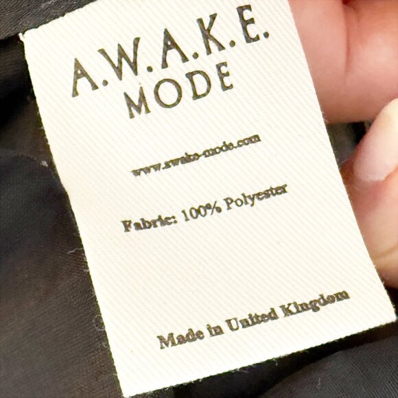 A.W.A.K.E. MODE Off-The-Shoulder Sheer Blouse Top Black - Picture 9 of 11